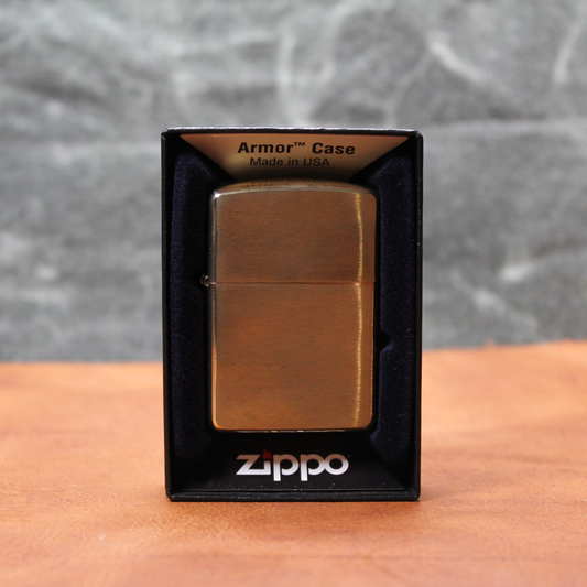 Armor Brushed Brass Zippo
